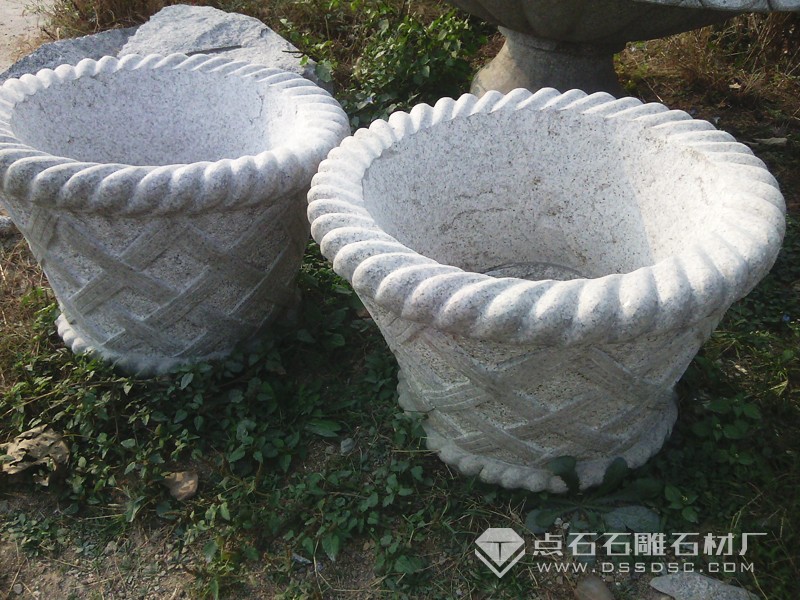 石盆 石雕花盆